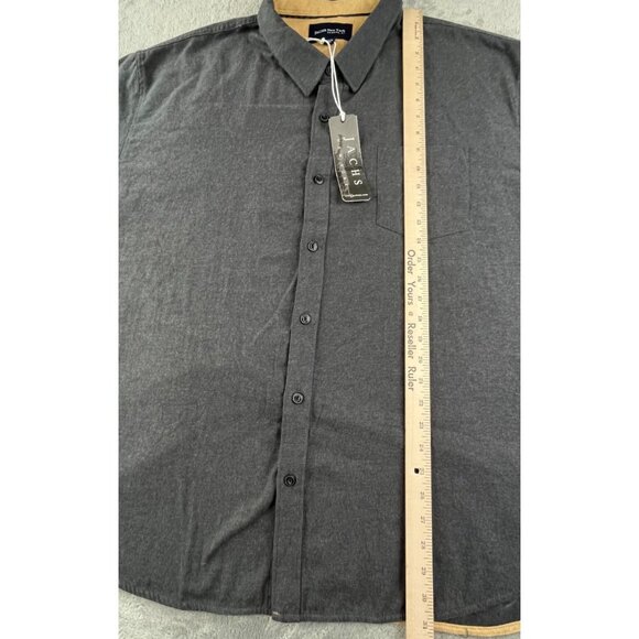 NWT Jachs New York Button-Up Shirt Men 3XL Charcol Gray Tribeca, NY J23C-219-DG1 - Picture 7 of 10